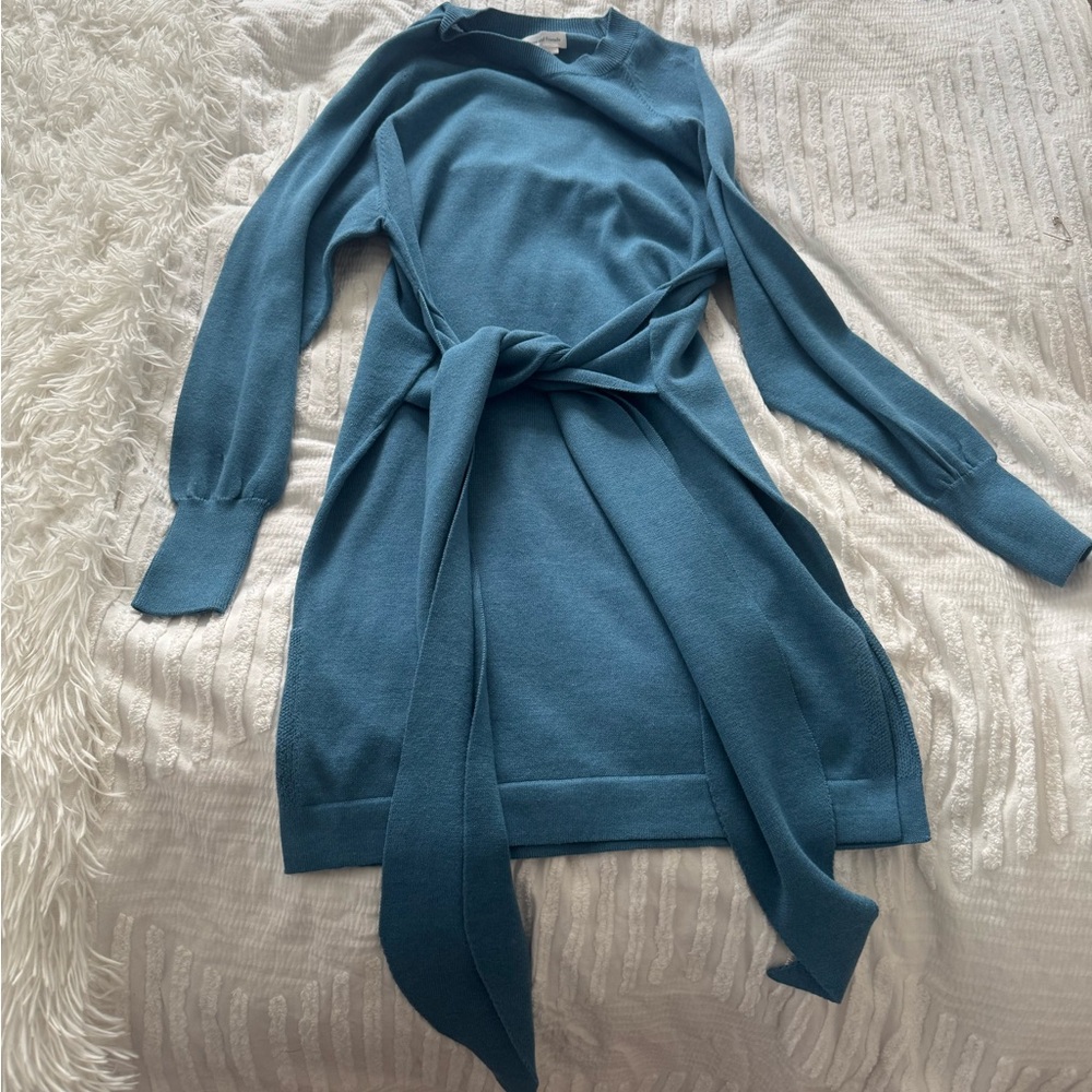 Blue Sweater Dress.